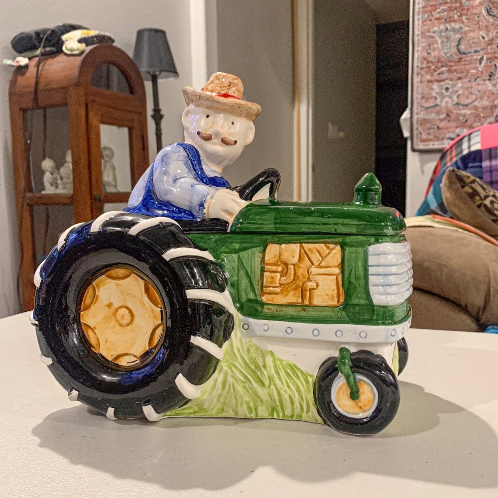 AMC NY Farmer in the Dell Cookie Jar with Working Music Country Core Rare